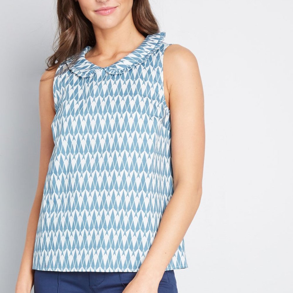 ModCloth‎ NWT "Undeniable Intrigue" Sleeveless Top